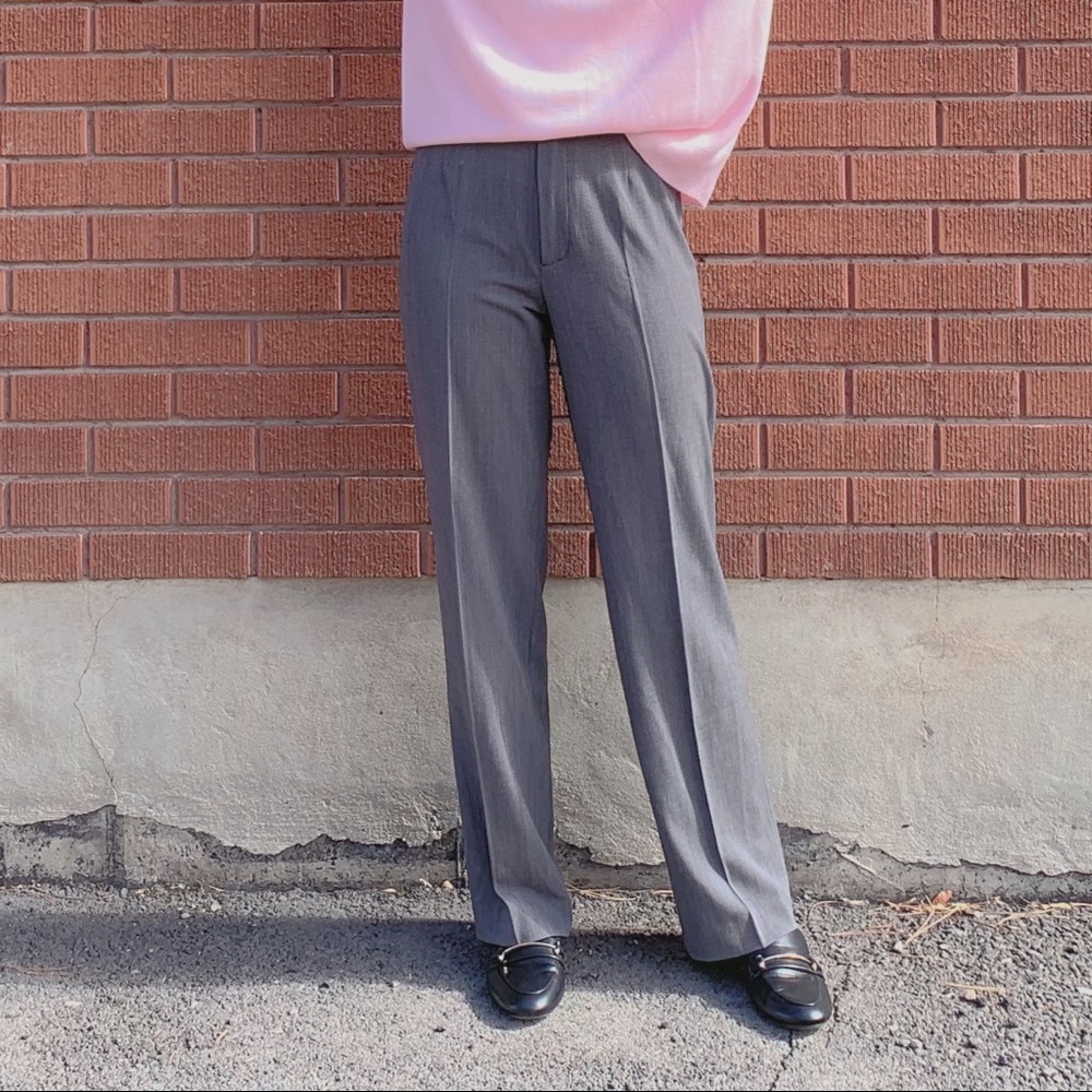High-waisted dress pants
